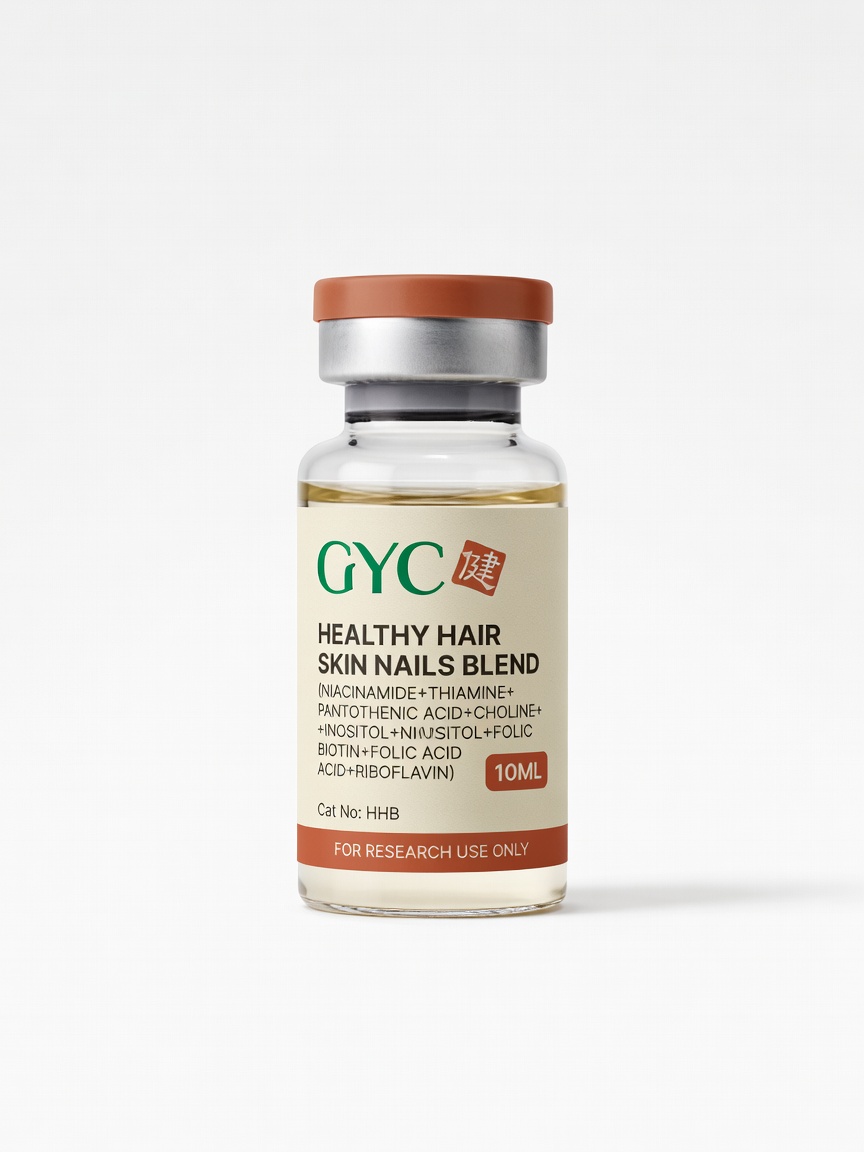 Healthy Hair Skin Nails Blend (Niacinamide+Thiamine+Pantothenic Acid+Choline+Inositol+Niacin+Biotin+Folic Acid+Riboflavin) 10ml vial — GYC