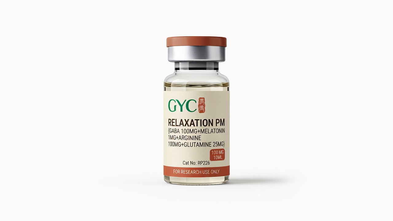 Relaxation PM (GABA 100mg+Melatonin 1mg+Arginine 100mg+Glutamine 25mg) 10ml vial — GYC